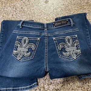 Cedar rose womens bootcut jeans dark wash size 29W 34L